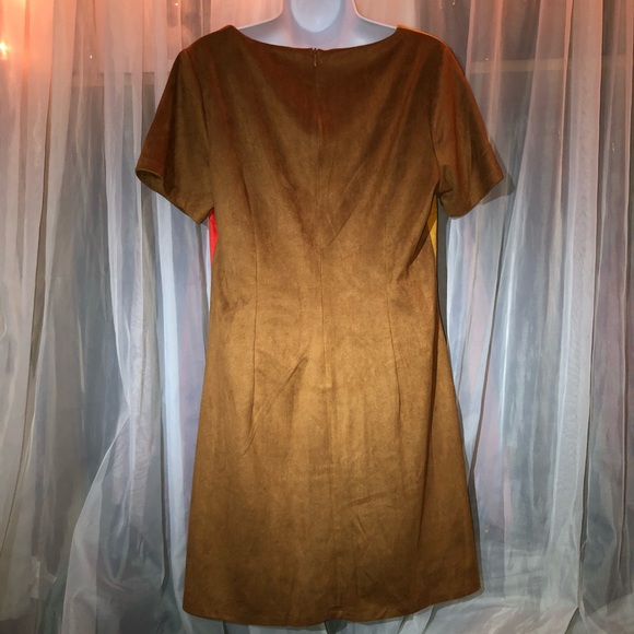 REPOST: Julie Brown Color Block Suede Dress - Picture 5 of 8